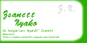 zsanett nyako business card